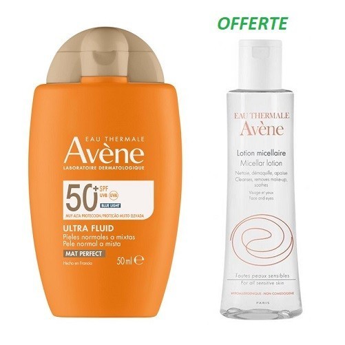 AVÈNE SOLAIRE PACK ULTRA-FLUIDE PERFECTEUR + LOTION MICELLAIRE OFFERTE