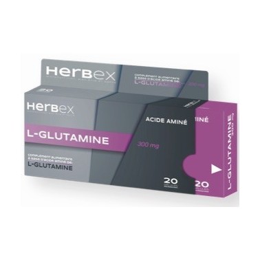 HERBEX L-GLUTAMINE 300 MG BT20 HERBEX L-GLUTAMINE 300 MG BT20