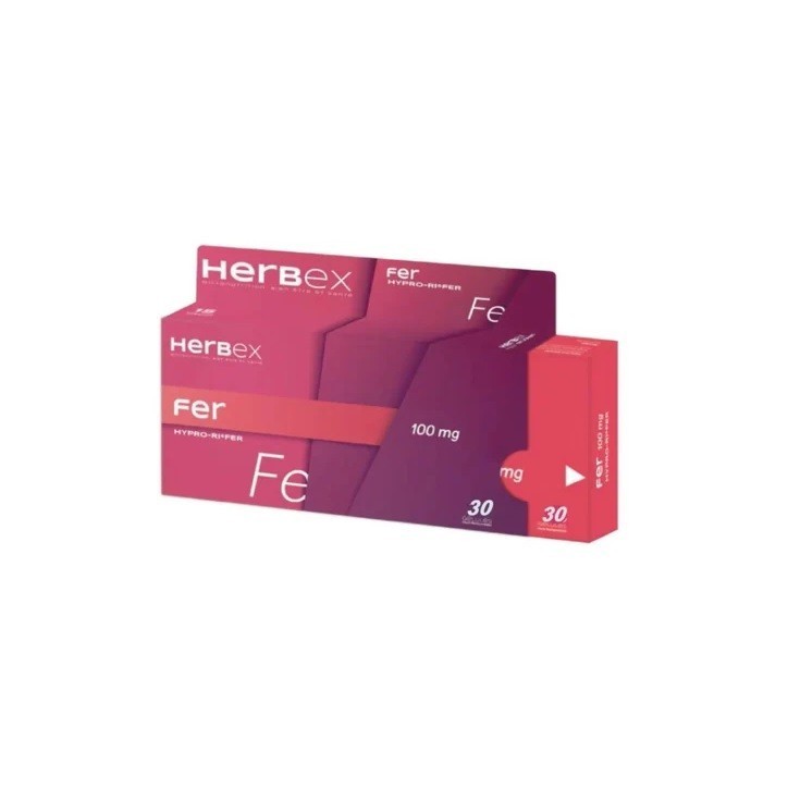 HERBEX FER 100 MG BT30