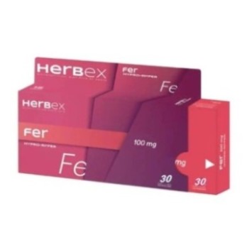 HERBEX FER 100 MG BT30