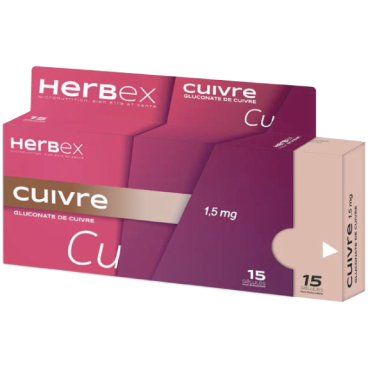 HERBEX CUIVRE 1.5 MG BT30