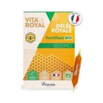 VITAVEA GELEE ROYALE FORTIFIANT BIO 1800MG 10 AMPOULES
