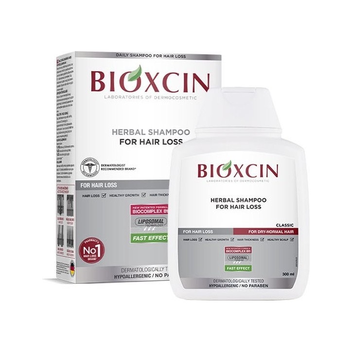 BIOXCIN SHAMPOOING ANTI-CHUTE CHEVEUX SECS/NORMAUX 300ML