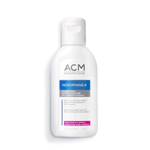 ACM NOVOPHANE.K SHAMPOING ANTI-PELLICULAIRE APAISANT DÉMANGEAISONS & ROUGEURS 125ML